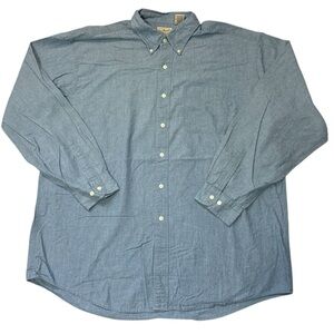 L.L. Bean Casual Denim Blue Shirt